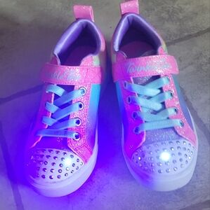 Girls' Twinkle Toes Skechers sneakers with light up toes